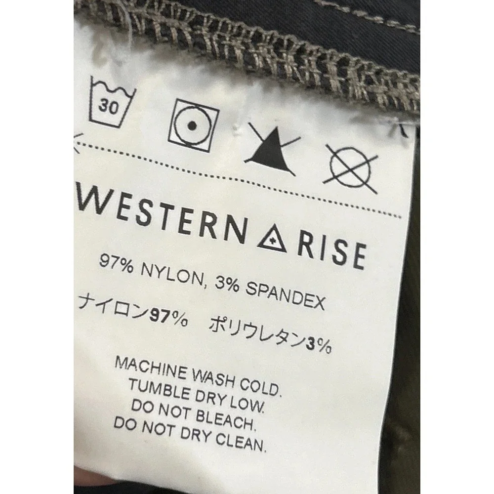 Mens Western Rise Slim Fit Pants Chinos Sz 36‎ Nylon Blend Stretch